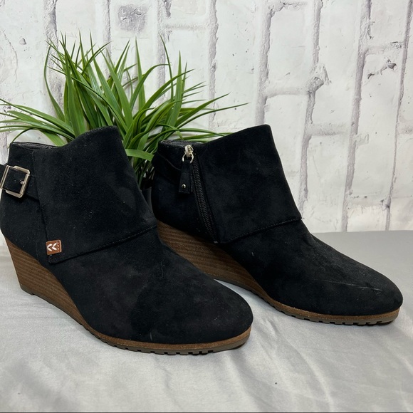 Dr. Scholl’s Create Wedge Black Ankle Boots 10 - Picture 2 of 10